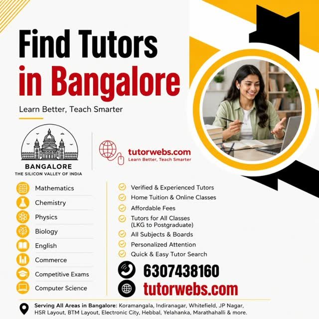Home Tutor in HSR Layout Bangalore for School Students