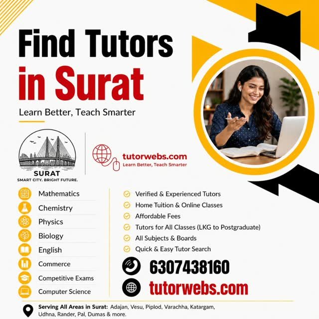 CBSE Home Tutor in Surat for School Students