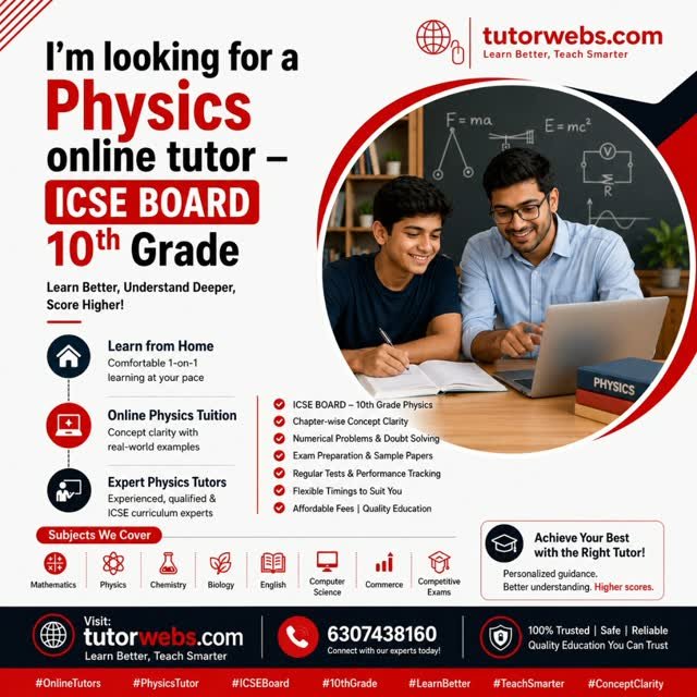 Physics Tutor in Jabalpur for Class 12 Students